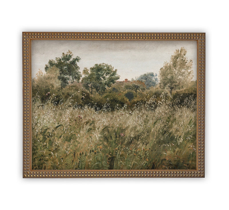 Vintage Framed Canvas Art #LAN-122