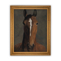 READY TO SHIP 8X10 Vintage Horse Canvas Print: Framed Farmhouse Art Reproduction