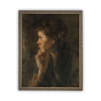 READY to SHIP 30x40 Vintage Woman Portrait: Farmhouse Canvas Art Print