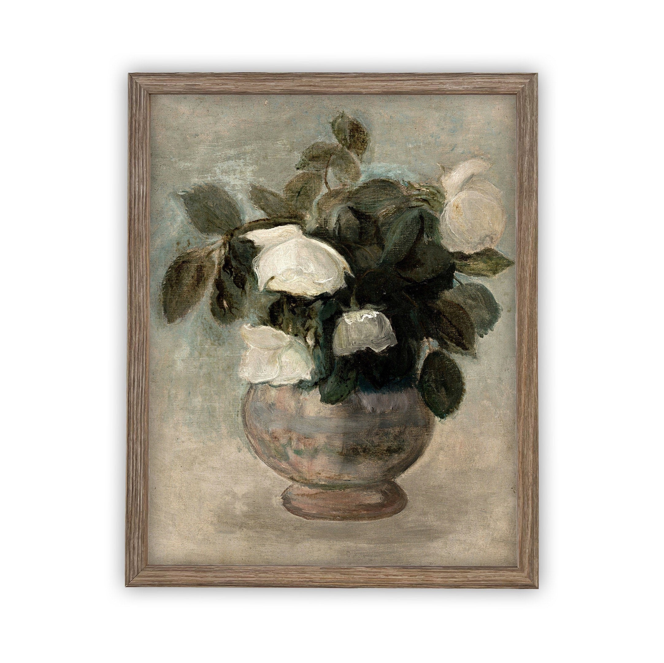 READY to SHIP 11x14 Vintage Framed Canvas Art #BOT-126