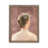 Framed Vintage Canvas Print: Pink Portrait of a Woman (12x16)