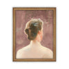 Framed Vintage Canvas Print: Pink Portrait of a Woman (12x16)