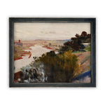 READY to SHIP 12x16 Vintage Framed Canvas Art // Framed Vintage Print // Fall Winter Landscape // Farmhouse print //#LAN-142