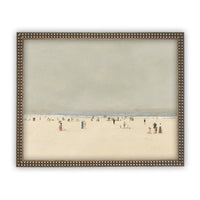 READY to SHIP 11X14 Vintage Framed Canvas Art // Vintage Framed Oil Painting // Coastal Beach Art // Beach House Print // #COAS-196