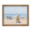 READY to SHIP 18x24 Vintage Framed Canvas Art // Vintage Seascape Painting // Coastal Beach Art // Beach House print //#COAS-185