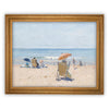 READY to SHIP 18x24 Vintage Framed Canvas Art // Vintage Seascape Painting // Coastal Beach Art // Beach House print //#COAS-185