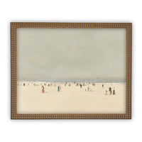 READY to SHIP 11X14 Vintage Framed Canvas Art // Vintage Framed Oil Painting // Coastal Beach Art // Beach House Print // #COAS-196