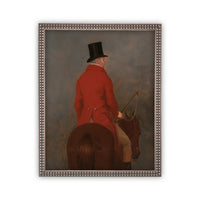 READY TO SHIP 18x24 Gentleman on Horseback Framed Canvas Art Print