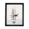 READY to SHIP 11x14 Vintage Framed Canvas Art // Vintage Sailboat Painting // Boating Art // Beach House Print //#COAS-202