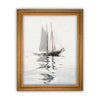 READY to SHIP 11x14 Vintage Framed Canvas Art // Vintage Sailboat Painting // Boating Art // Beach House Print //#COAS-202