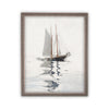 READY to SHIP 11x14 Vintage Framed Canvas Art // Vintage Sailboat Painting // Boating Art // Beach House Print //#COAS-202