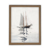 READY to SHIP 11x14 Vintage Framed Canvas Art // Vintage Sailboat Painting // Boating Art // Beach House Print //#COAS-202