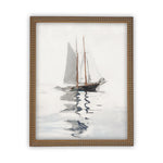 READY to SHIP 11x14 Vintage Framed Canvas Art // Vintage Sailboat Painting // Boating Art // Beach House Print //#COAS-202