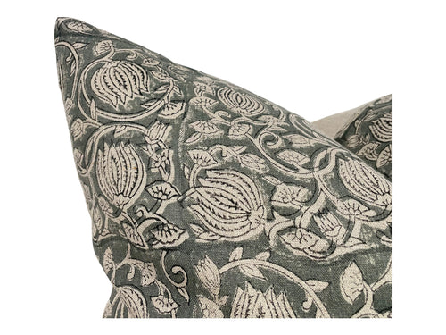 Designer "Marina" Block Print Pillow Cover