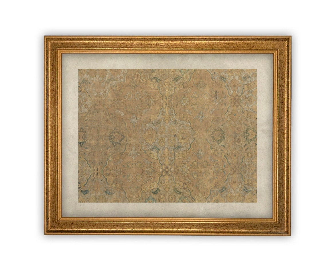 READY to SHIP 11x14 Vintage Framed Canvas Art // Framed Vintage Print // Neutral Tapestry Art // Farmhouse print //#MSC-101