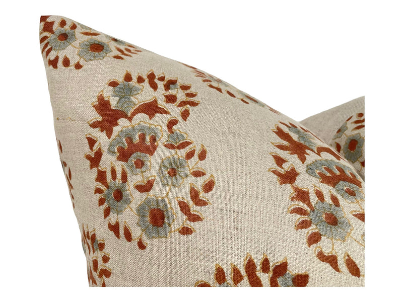 Designer "Coronado" Floral Pillow Cover