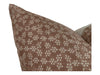 Designer "Maricopa" Floral Pillow Cover // Mauve Rust and Cream Pillow Cover