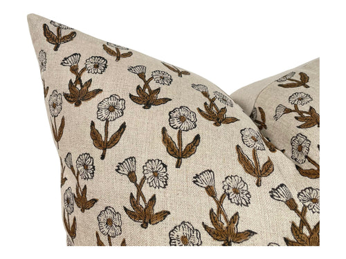 Designer Yucaipa Floral Pillow Cover