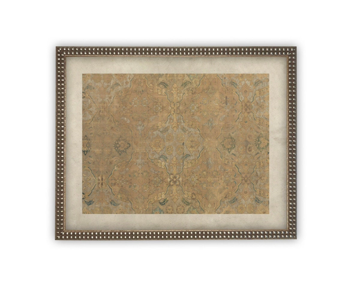 READY to SHIP 11x14 Vintage Framed Canvas Art // Framed Vintage Print // Neutral Tapestry Art // Farmhouse print //#MSC-101