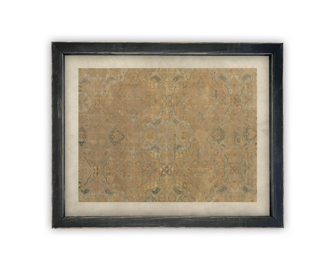 READY to SHIP 11x14 Vintage Framed Canvas Art // Framed Vintage Print // Neutral Tapestry Art // Farmhouse print //#MSC-101