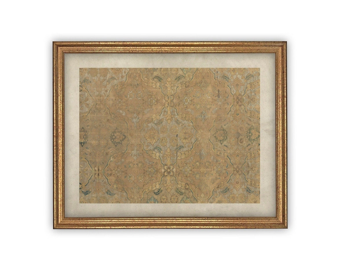 READY to SHIP 11x14 Vintage Framed Canvas Art // Framed Vintage Print // Neutral Tapestry Art // Farmhouse print //#MSC-101