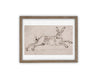 READY to SHIP 11x14 Vintage Framed Canvas Art #A-166