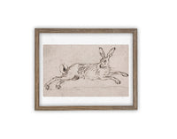 READY to SHIP 11x14 Vintage Framed Canvas Art #A-166