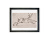 READY to SHIP 11x14 Vintage Framed Canvas Art #A-166