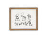 Vintage Framed Canvas Art #CH-321