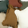 Designer Anika Solid Linen Pillow Cover in Cream