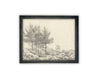 READY to SHIP 16X20 Vintage Framed Canvas Art // Framed Vintage Print // Black White Tree Sketch // Minimalist Art //#LAN-228
