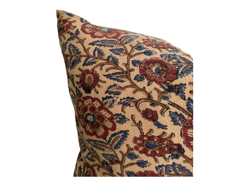 Designer Roseburg Pillow Cover Block Print in Floral