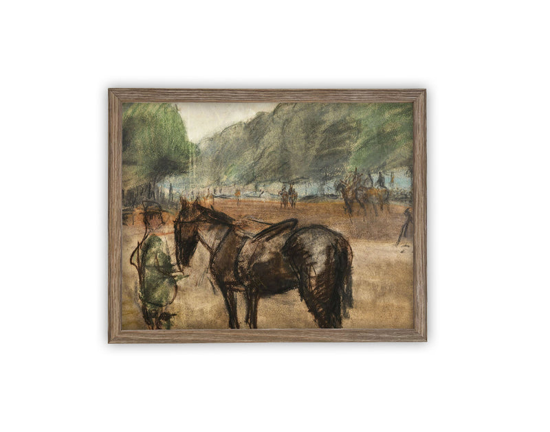 Vintage Framed Canvas Art #A-165