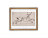 READY to SHIP 11x14 Vintage Framed Canvas Art #A-166