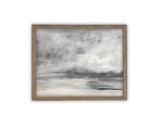 READY to SHIP 11x14 Vintage Framed Canvas Art // Framed Vintage Seascape Print // Moody Farmhouse Print //#COAS-126