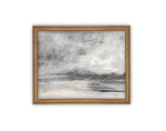 READY to SHIP 11x14 Vintage Framed Canvas Art // Framed Vintage Seascape Print // Moody Farmhouse Print //#COAS-126