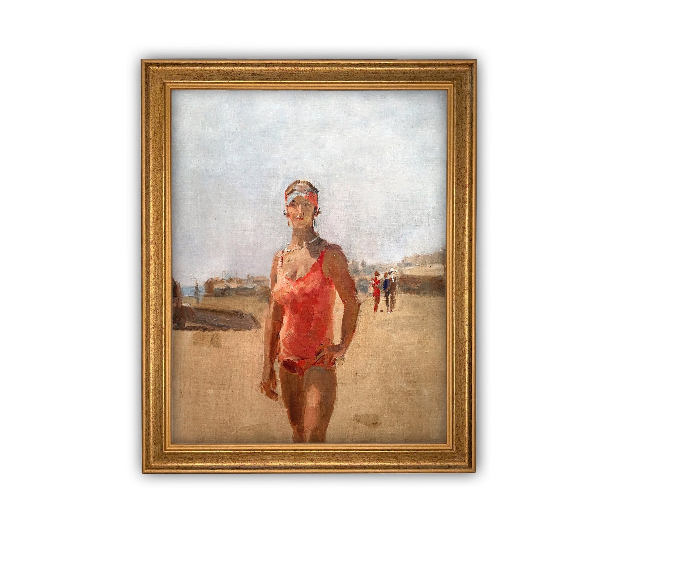 READY to SHIP 11X14 Vintage Framed Canvas Art #COAS-130