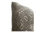 Woven Ikat OUTDOOR Pillow Cover in Gray