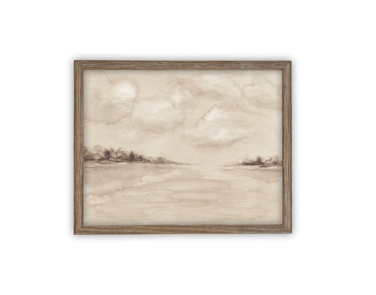 Vintage Framed Canvas Art #LAN-219
