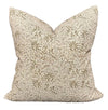Designer "Seneca" Kishori natural olive cement Pillow Cover