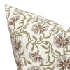 Designer "Fairview" Surana Ivory Textured olive, cocoa Pillow Cover