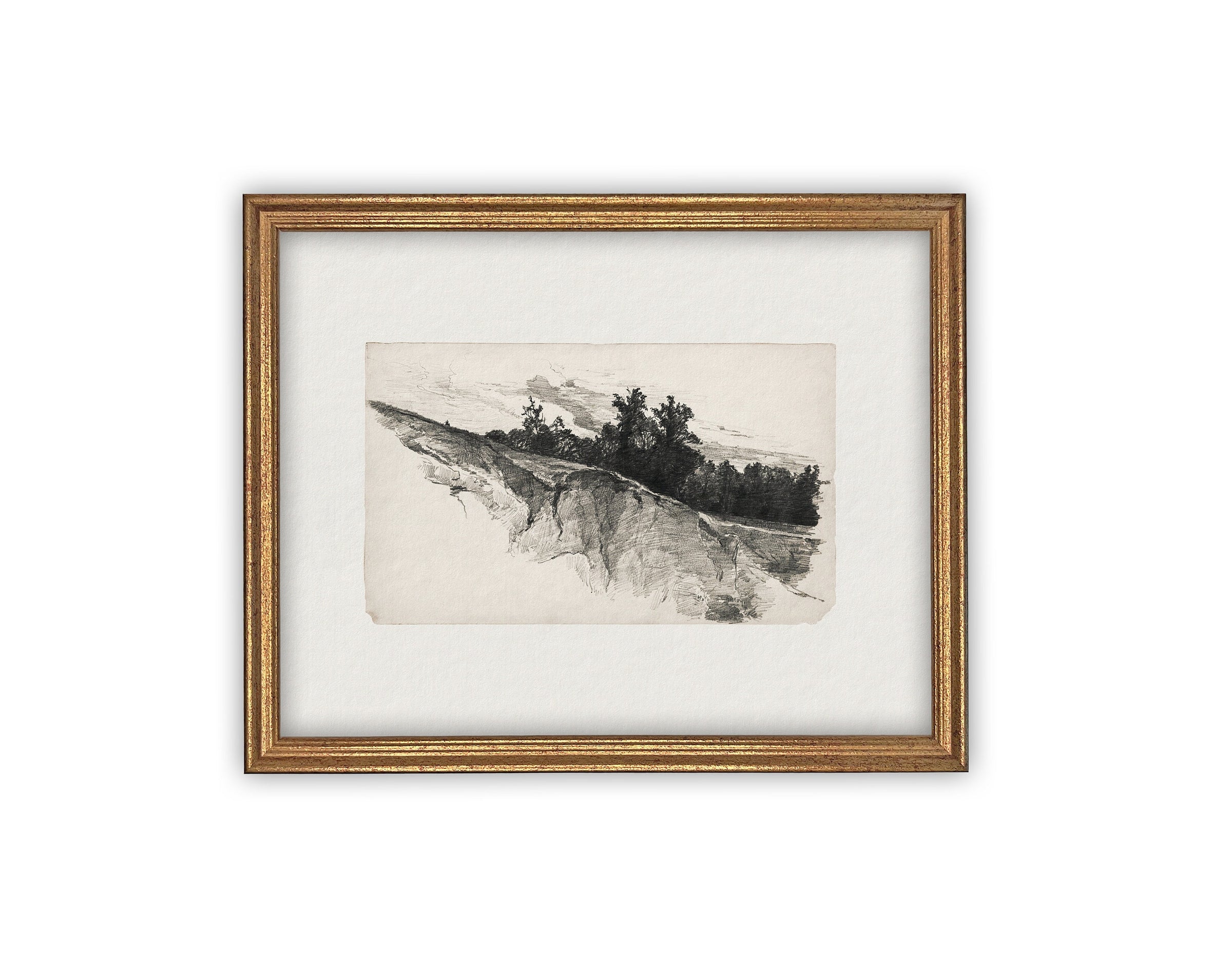 Vintage Framed Canvas Art #LAN-225