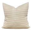 Designer "Santee" Cotton Blush Stripe Pillow Cover