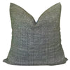 Kufri Rustic Solid Designer Pillow Cover in Olive