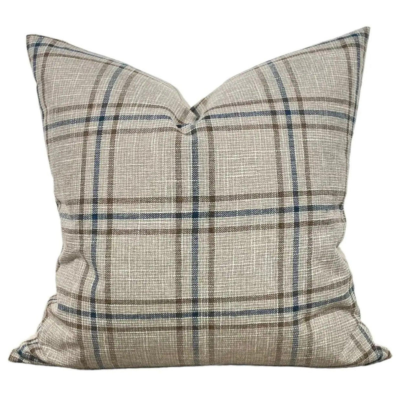 Designer "Beaumont" Plaid Pillow Cover