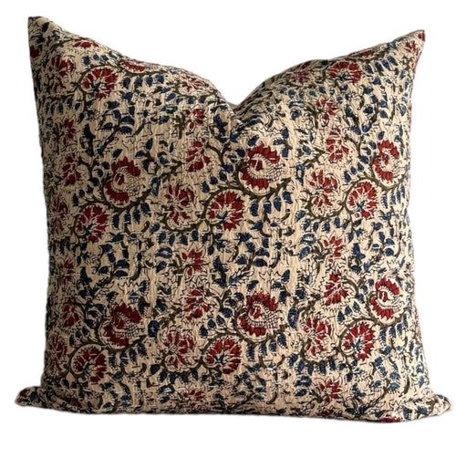 Designer Indie Pillow Cover in Kantha