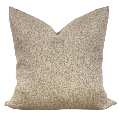 Designer "Saratoga" Block Print Pillow Cover