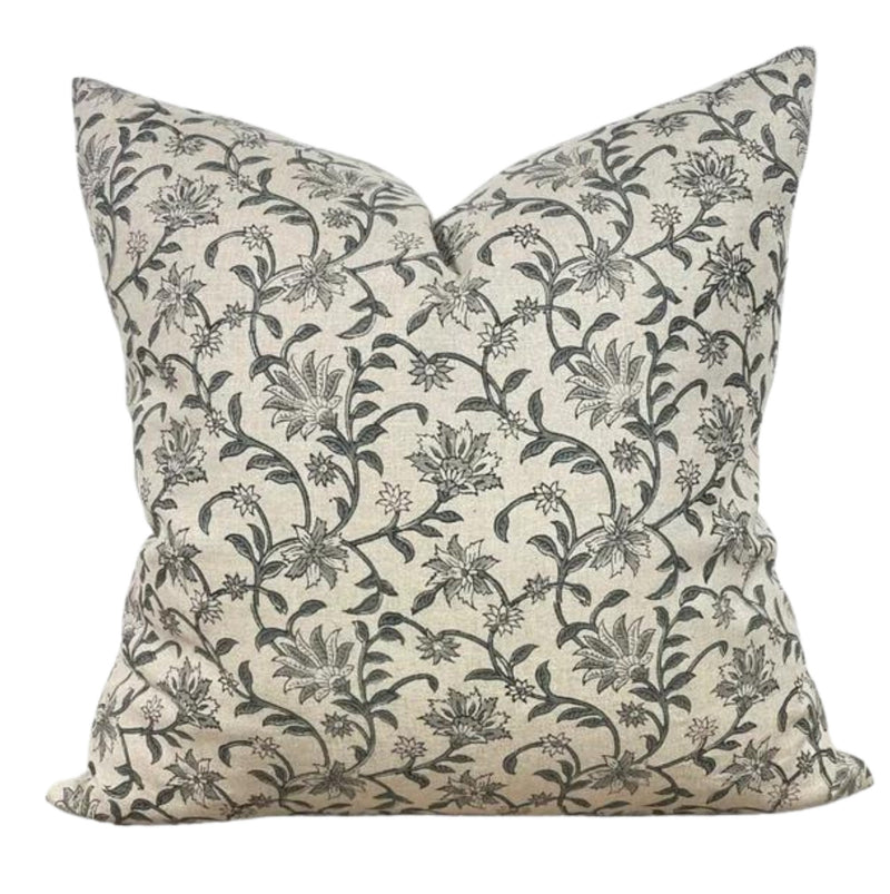 Designer "Montclair" Floral Pillow Cover