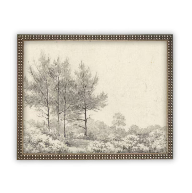 READY to SHIP 11X14 Vintage Framed Canvas Art #LAN-228