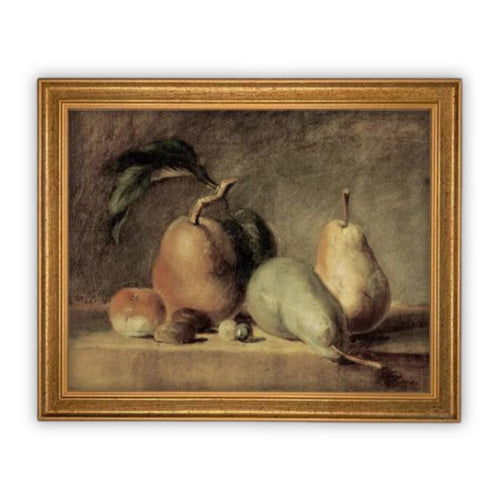 READY to SHIP 8x10 Vintage Framed Canvas Art // Vintage Fruit Painting // Still Life Kitchen Painting // Farmhouse print //#ST-618